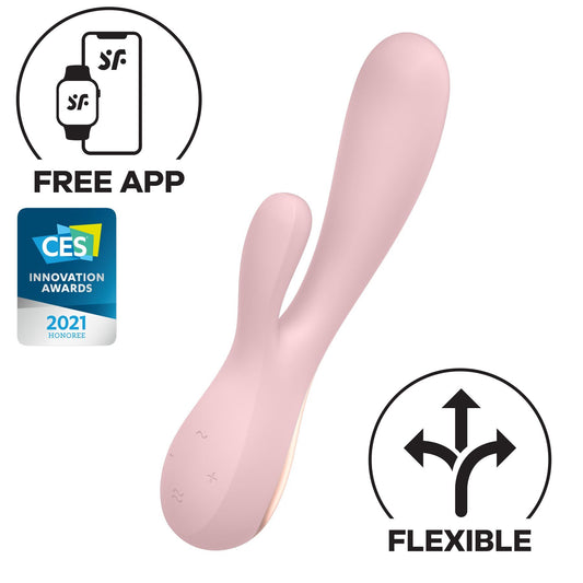 Смарт вібратор-кролик Satisfyer Mono Flex Mauve (м'ята упаковка!!!)