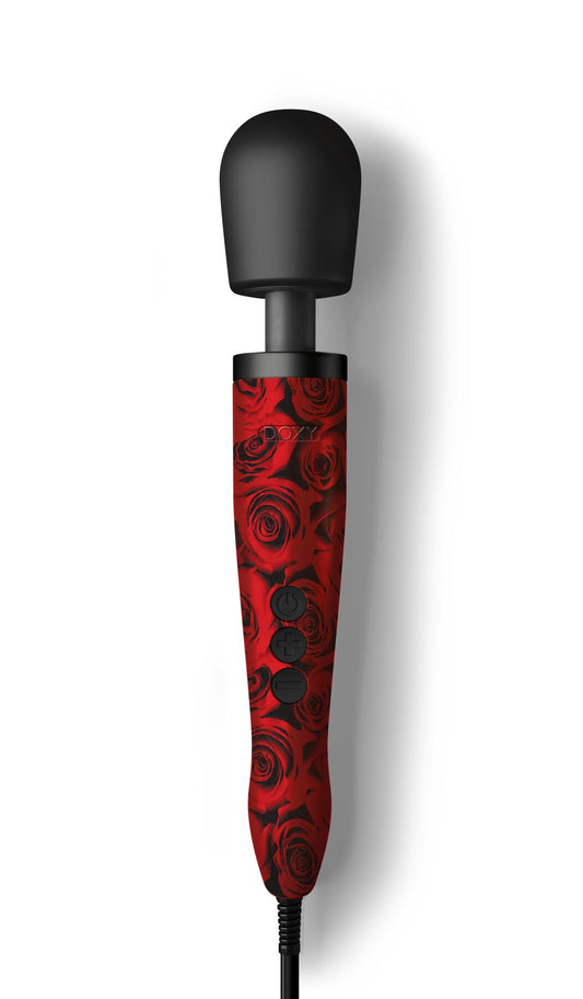 Вібромасажер DOXY Original ROSE PATTERN, дуже потужний, живлення 220В, пульсівні вібрації
