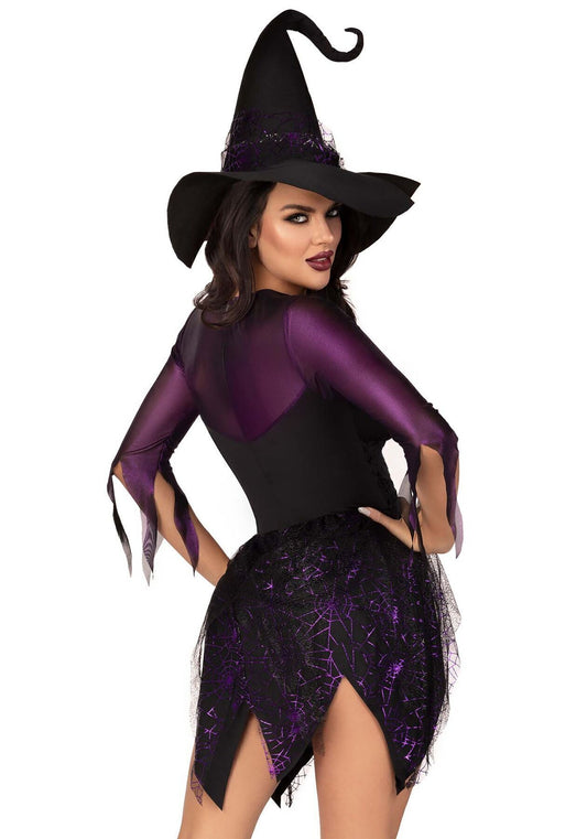 Костюм відьми Leg Avenue Mystical Witch XL, сукня, капелюх