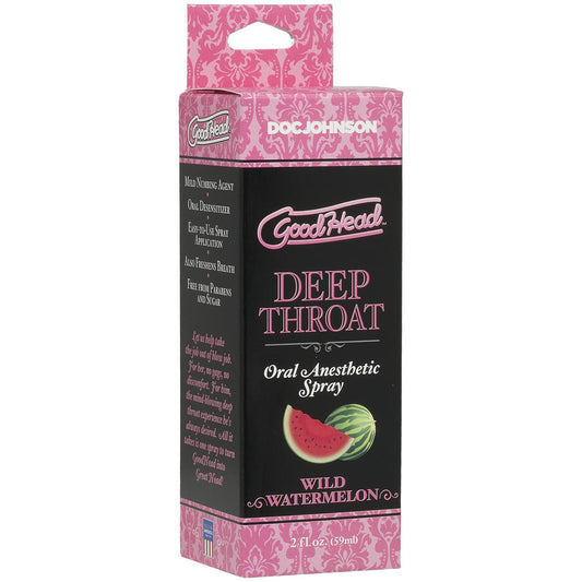 Розпродаж!!! Спрей для мінету Doc Johnson GoodHead DeepThroat Spray - Watermelon 59мл (до 09.2025)