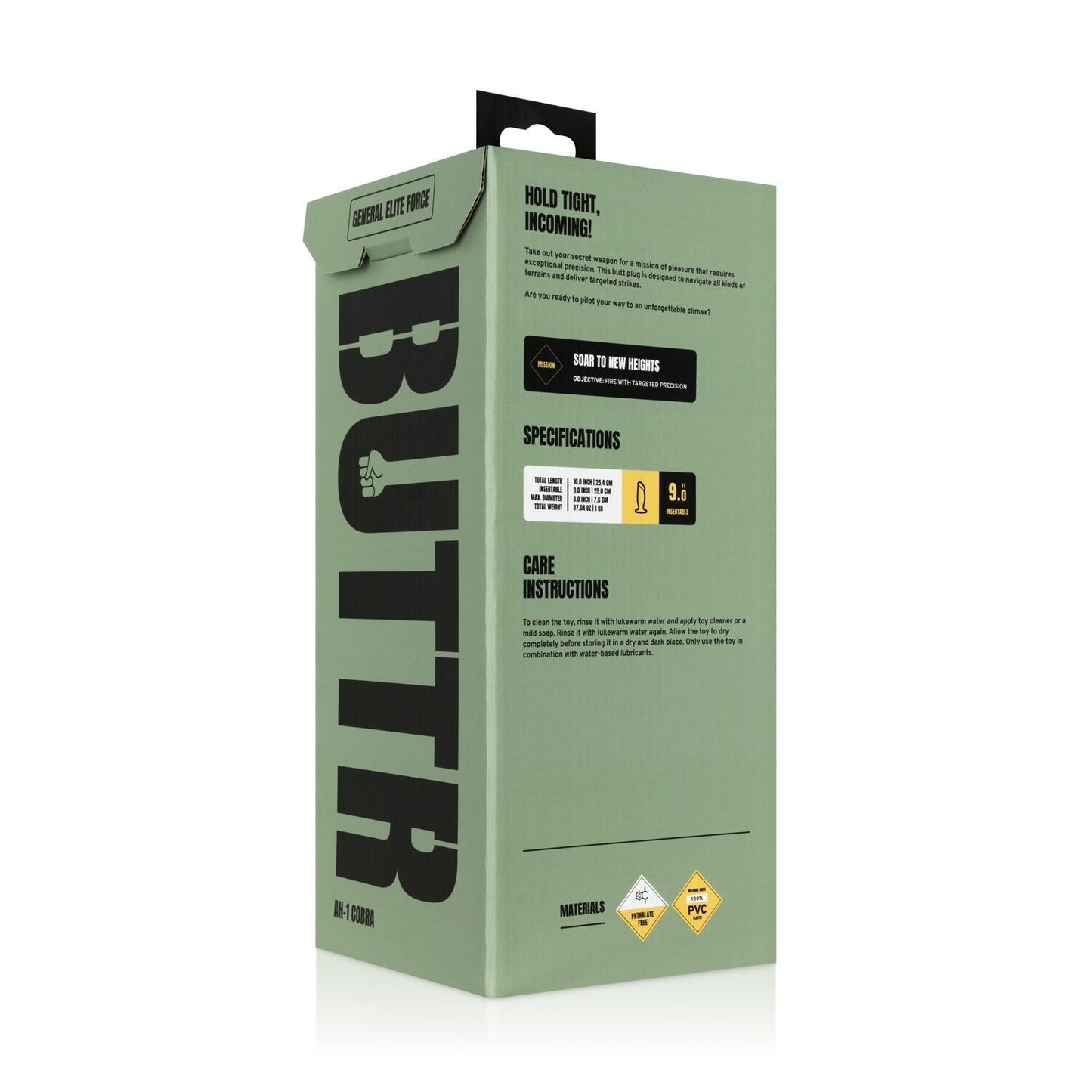 Анальна пробка BUTTR - AH-1 Cobra Buttplug (м'ята упаковка!!!)