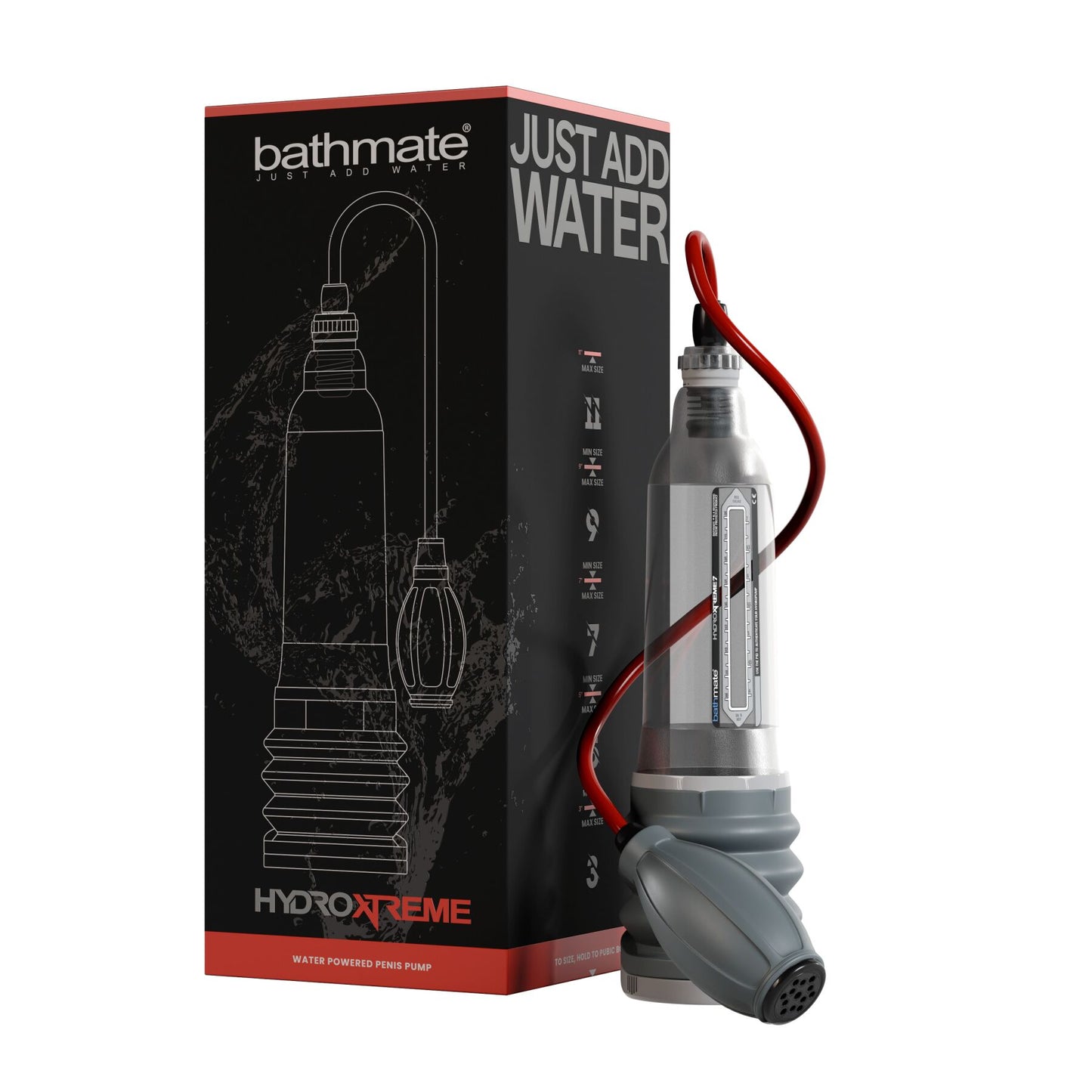 Гідропомпа Bathmate HydroXtreme 7, для члена довжиною від 12,5 до 18 см, діаметр до 5 см