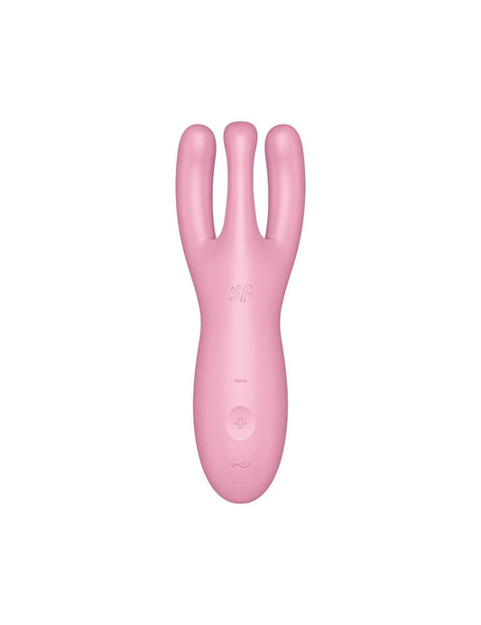 Кліторальний смарт-вібратор Satisfyer Threesome 4 Pink з трьома пальчиками