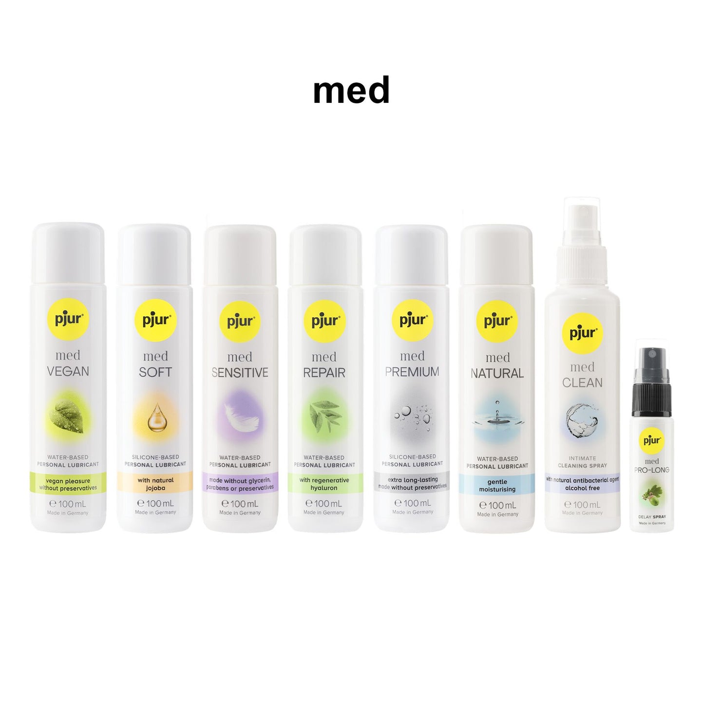 Лубрикант на водній основі pjur MED Repair glide 100 мл з регенерувальним гіалуроном для сухої шкіри