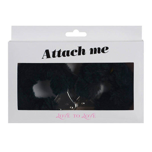 Наручники з плюшевим оздобленням Love To Love ATTACH ME Black