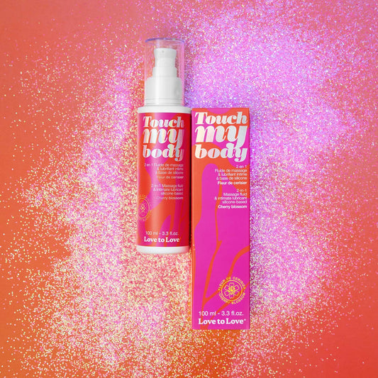 Масажний гель і змазка 2в1 Love To Love TOUCH MY BODY Cherry Blossom (100 мл) зволожувальний