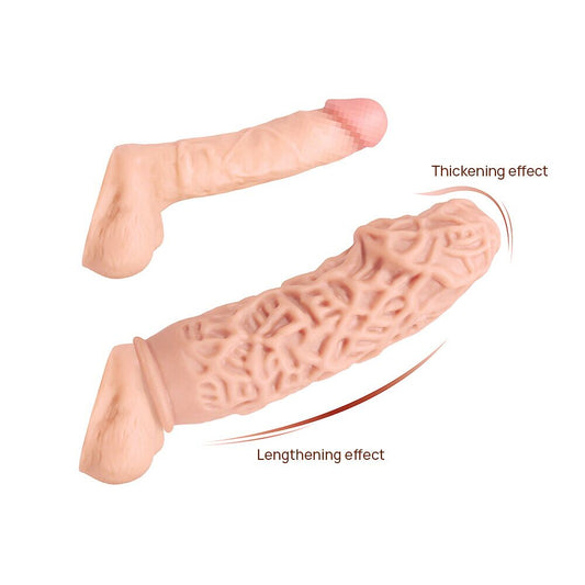 Насадка на член Kokos Extreme Sleeve ES.12 розмір M, потовщувальна, стимулюючий рельєф