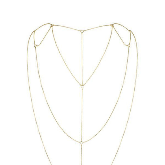 Ланцюжок для спини Bijoux Indiscrets Magnifique Back and Cleavage Chain - Gold, прикраса для тіла