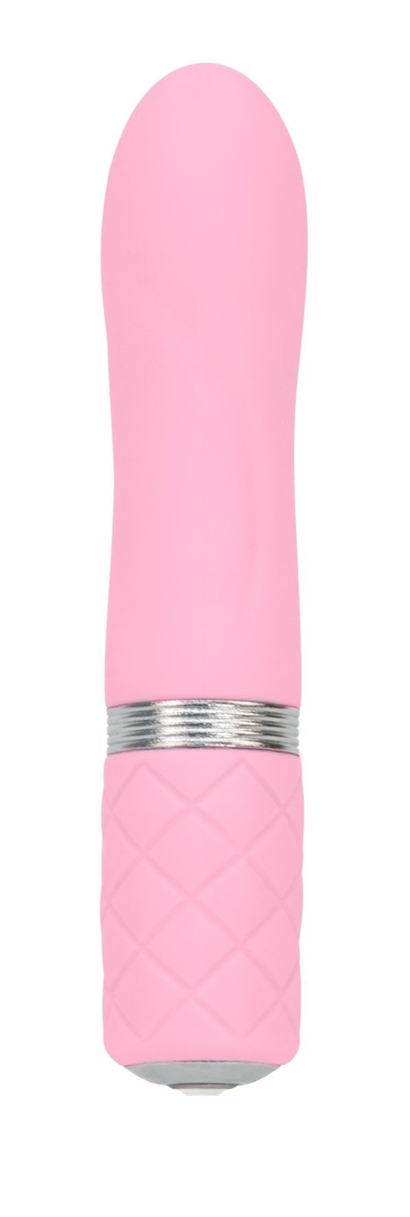 Розкішний вібратор PILLOW TALK - Flirty Pink з кристалом Swarovski, гнучка головка