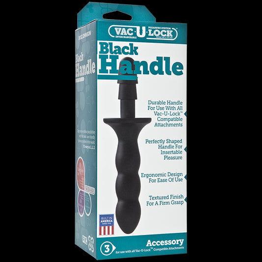 Тримач-руків’я Doc Johnson з кріпленням Vac-U-Lock - Black Handle для іграшок