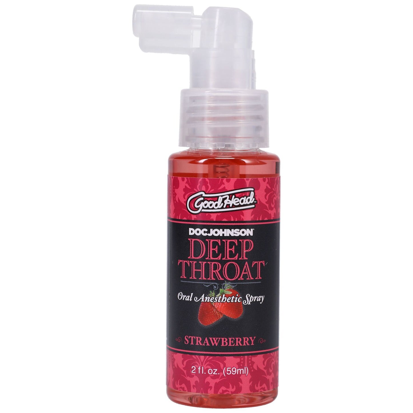 Розпродаж! Спрей для мінету Doc Johnson GoodHead DeepThroat Spray - Strawberry 59мл (термін 09.25)