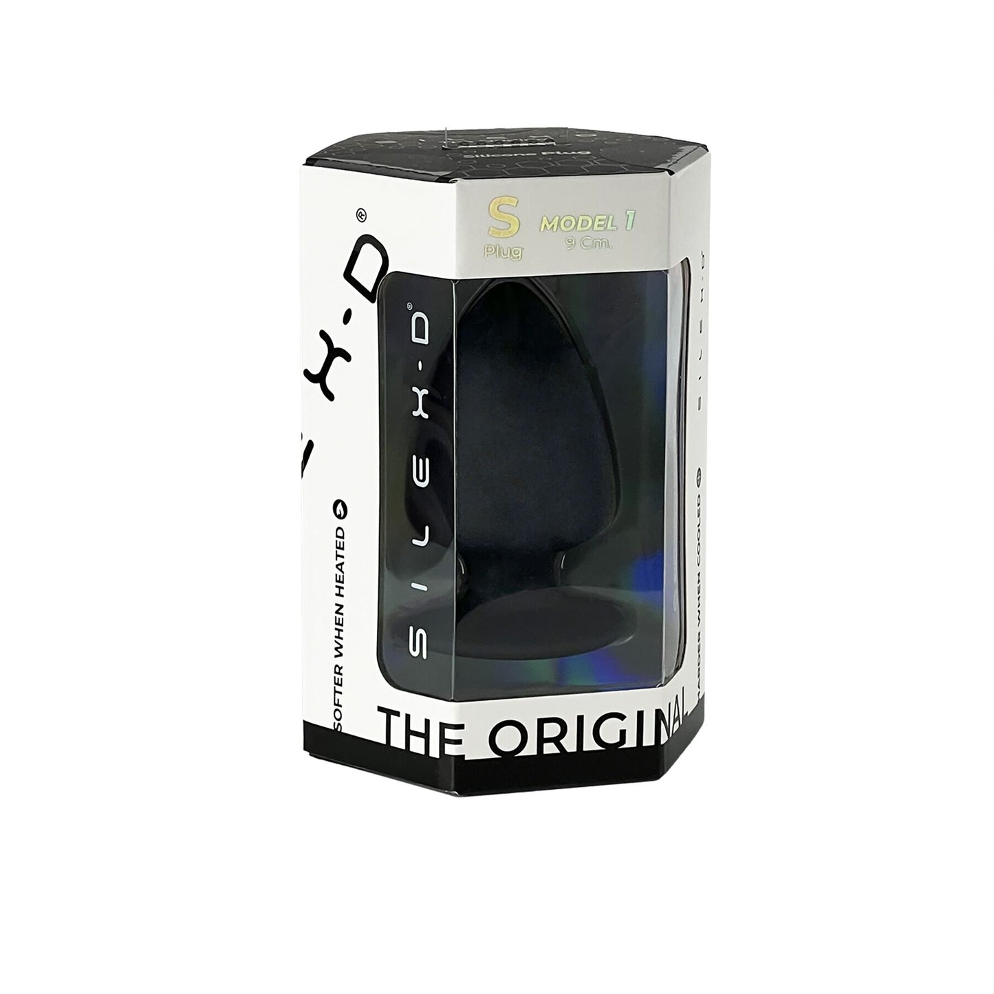 Анальна пробка SilexD (Model 1 size S) двошарова, силікон + Silexpan, діаметр 5 см