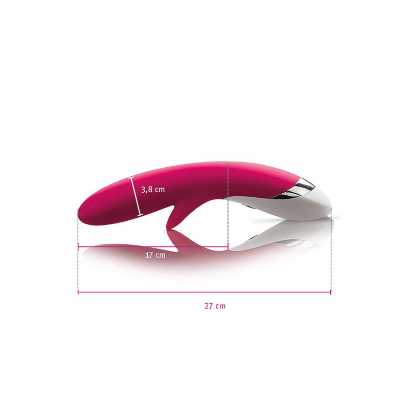 Вібратор-кролик Mystim Danny Divido Pink з глибокою вібрацією, 2 мотори