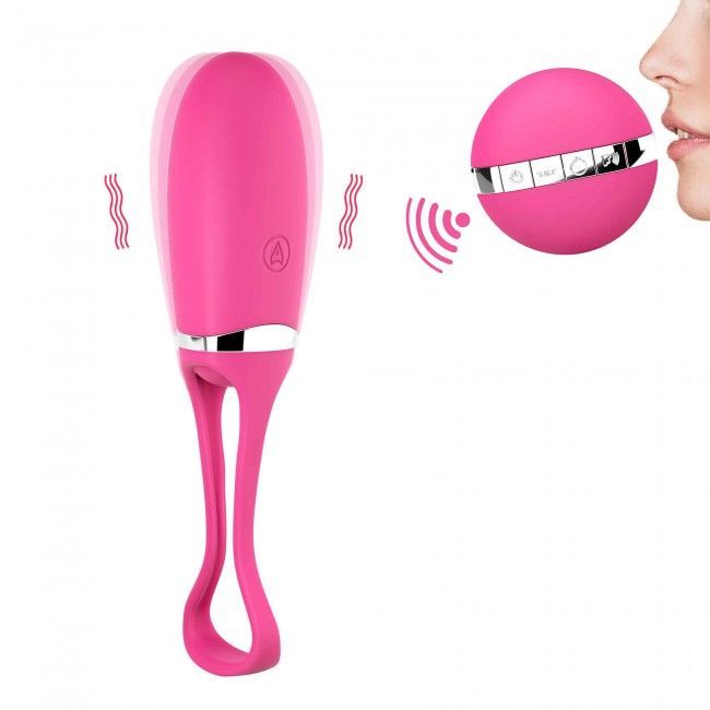 Віброяйце Dorcel Secret Delight Magenta з пультом ДК, з турборежимом і голосовим керуванням