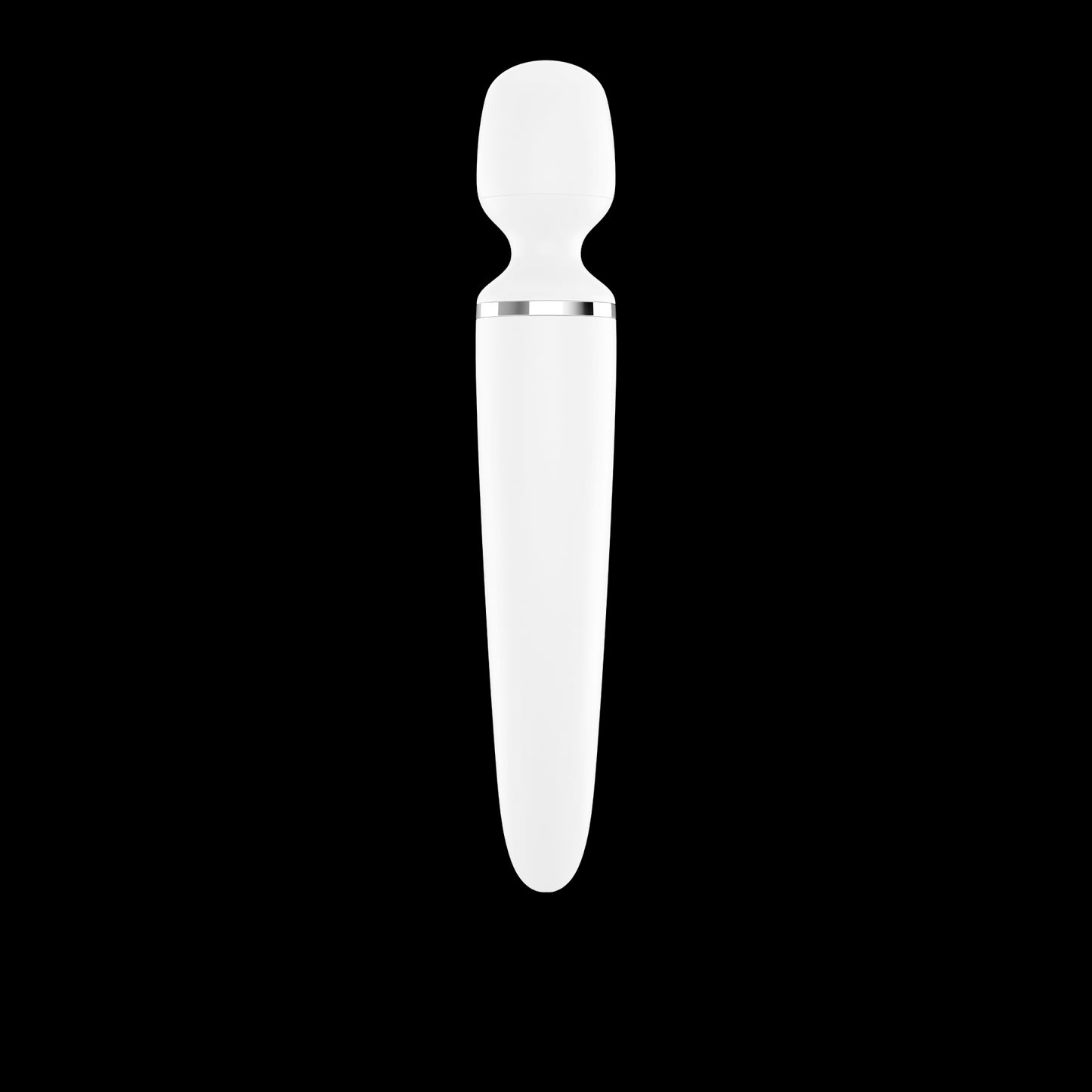 Вібромасажер Satisfyer Wand-er Woman (White/Chrome), водонепроникний, потужний, розмір XXL