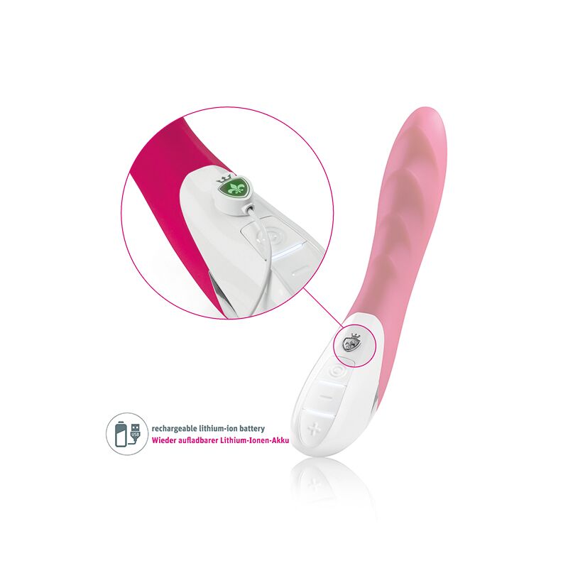 Потужний вібратор Mystim Sassy Simon Pink з двома моторами і стимулювальним рельєфом