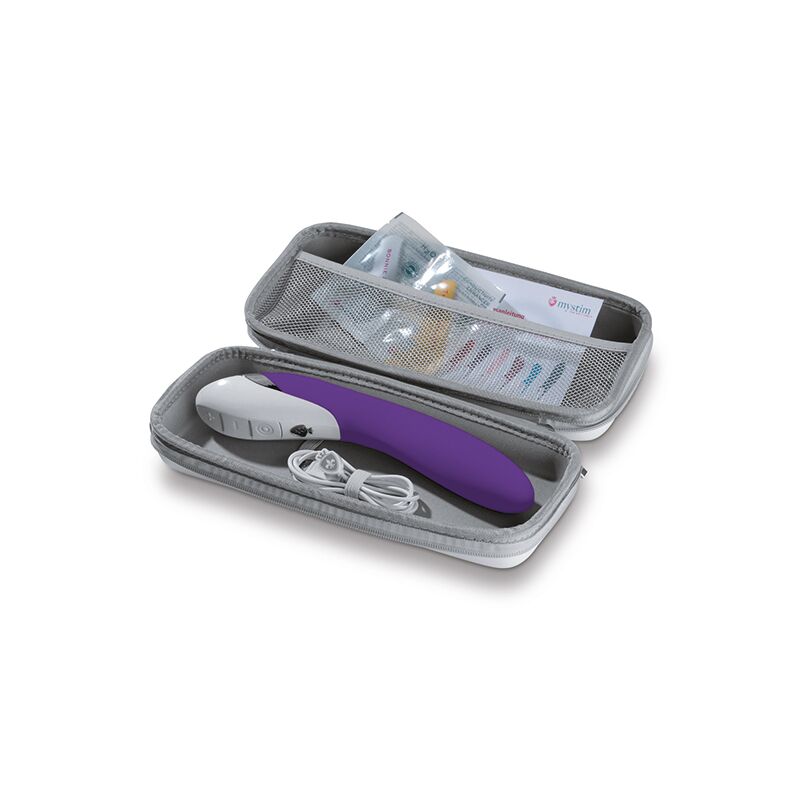 Потужний вібратор Mystim Sassy Simon Purple з двома моторами і стимулюючим рельєфом