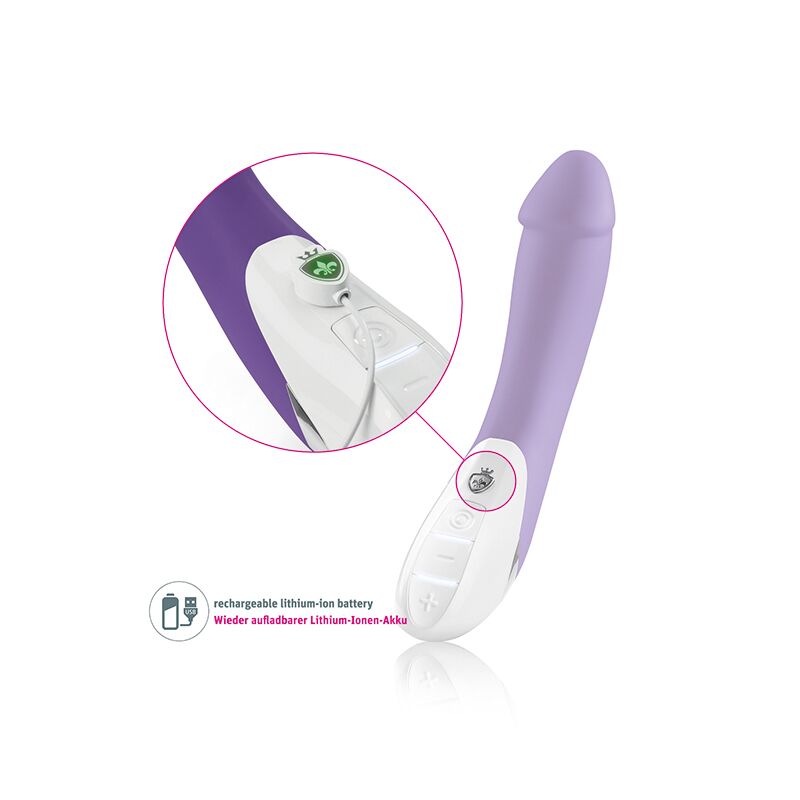 Потужний вібратор Mystim Terrific Truman Purple з двома моторами і вираженою головкою