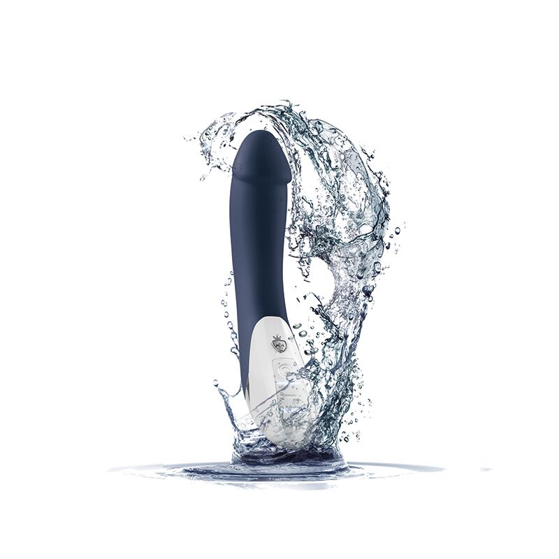 Потужний вібратор Mystim Terrific Truman Blue з двома моторами і вираженою головкою