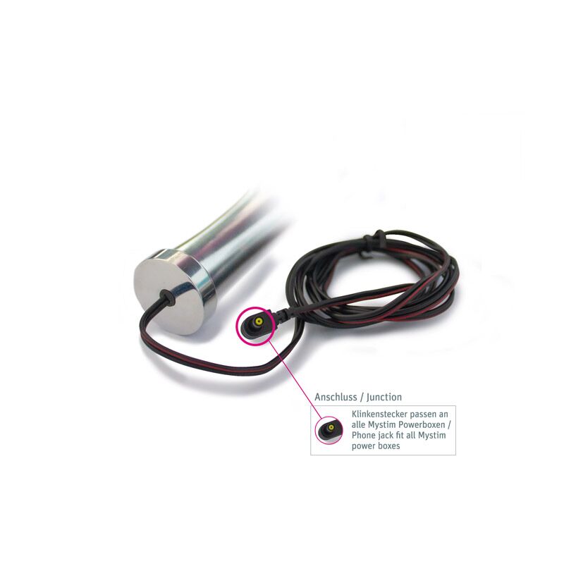 Металеве ділдо Mystim Bold Boris для електростимулятора, діаметр 3,2 см