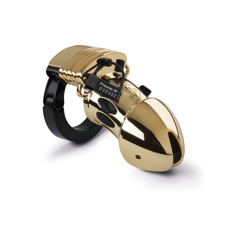 Клітка для члена з електростимуляцією Mystim Pubic Enemy No 1 - Gold Edition