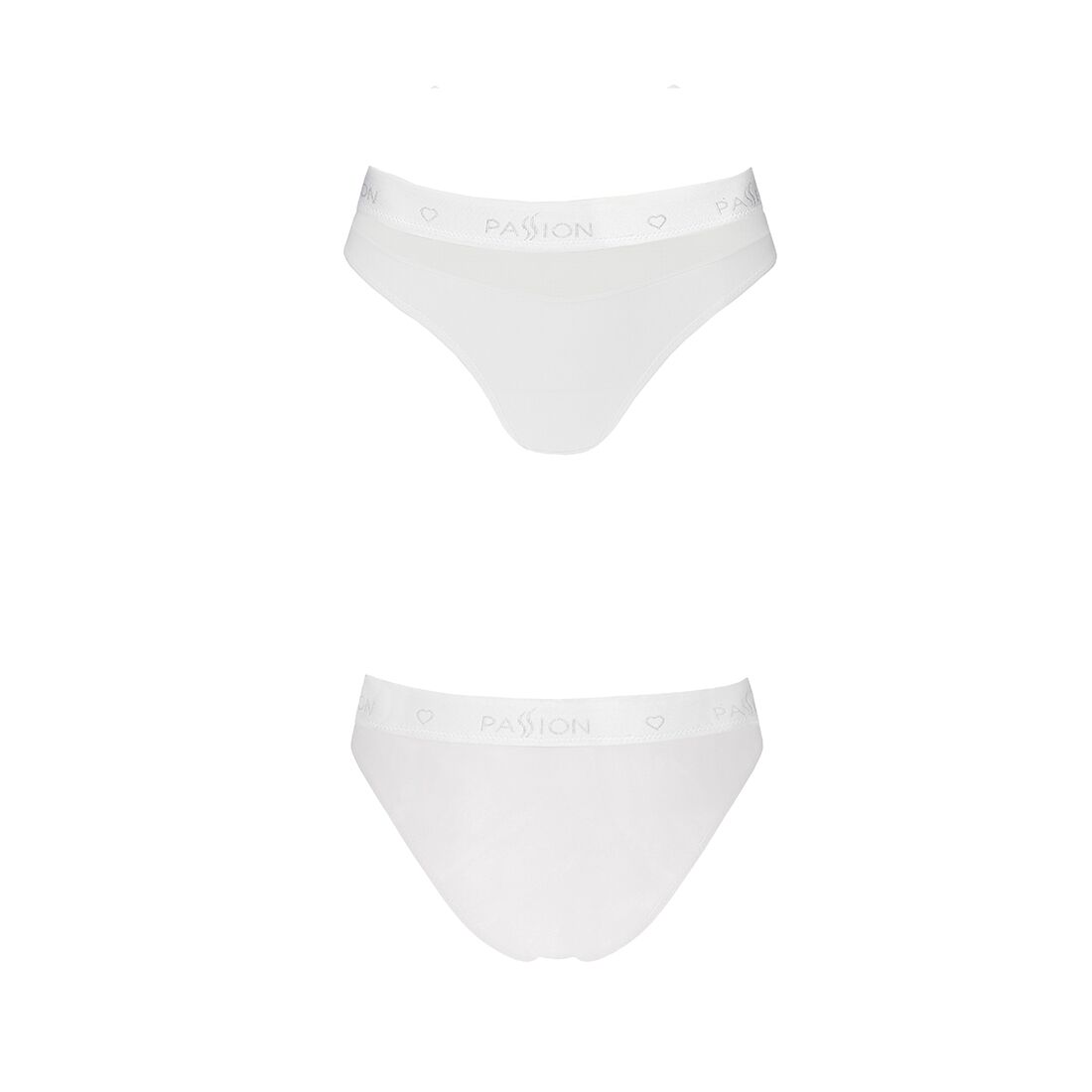 Трусики з прозорою вставкою Passion PS006 PANTIES S, white