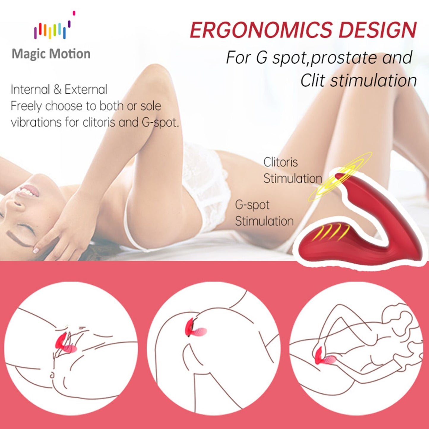 Смарт-вібратор Magic Motion Umi Red
