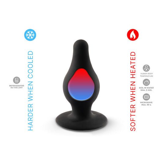 Анальна пробка SilexD (Model 2 size L) двошаровий, силікон+Silexpan, діаметр 4,5 см