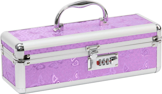 Кейс для зберігання секс-іграшок BMS Factory - The Toy Chest Lokable Vibrator Case Purple з кодовим
