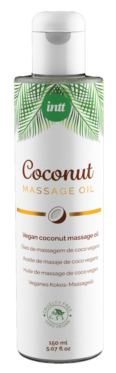 Розпродаж!!! Масажна олія Intt Coconut Vegan 150 мл (термін 01.2026)