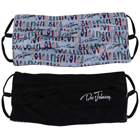 Двостороння маска Doc Johnson DJ Reversible and Adjustable face mask