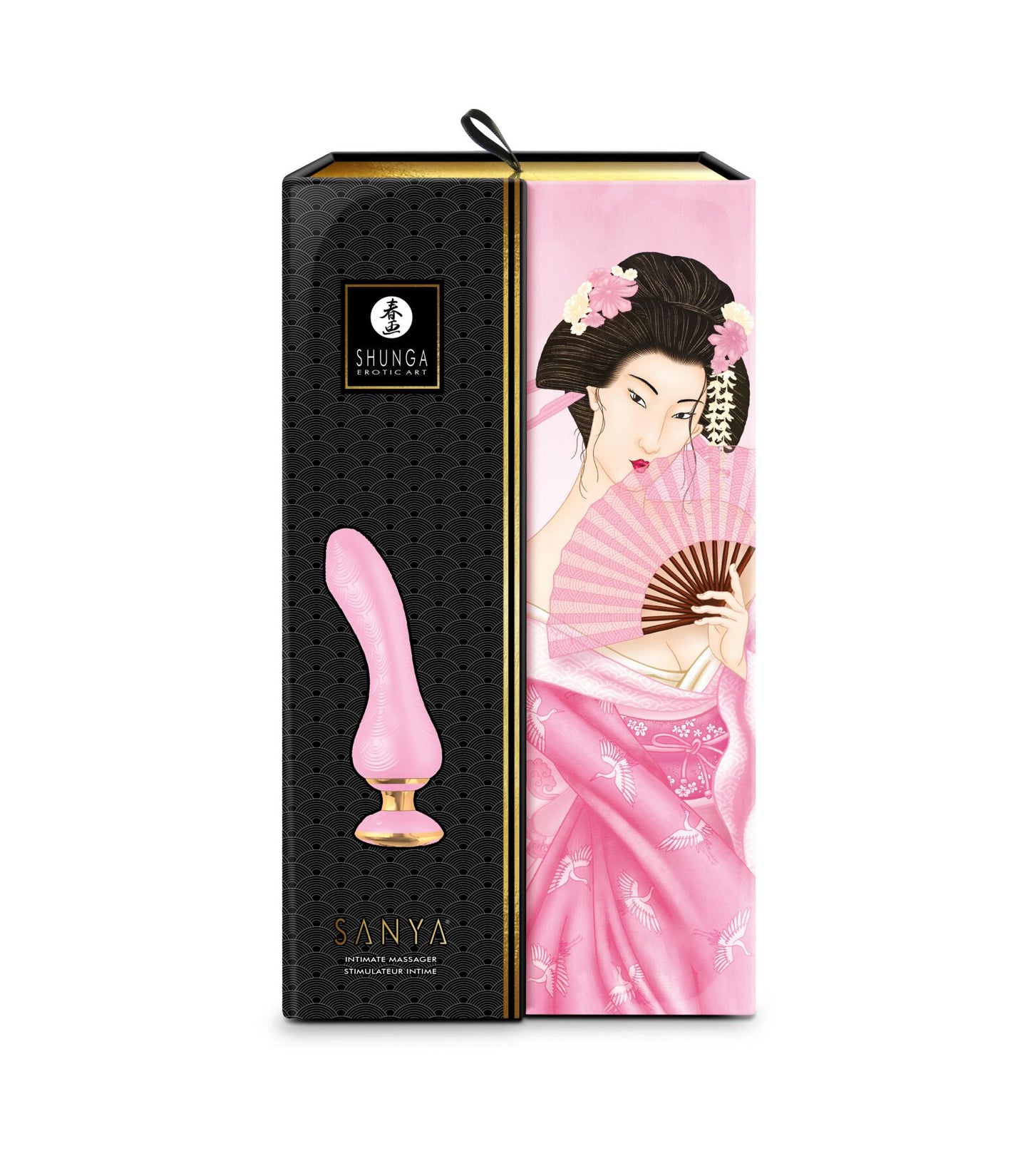 Вібратор для точки G Shunga Sanya Light Pink, гнучкий стовбур