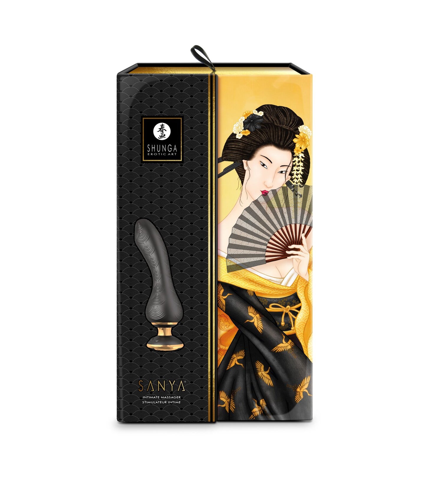 Вібратор для точки G Shunga Sanya Black, гнучкий стовбур