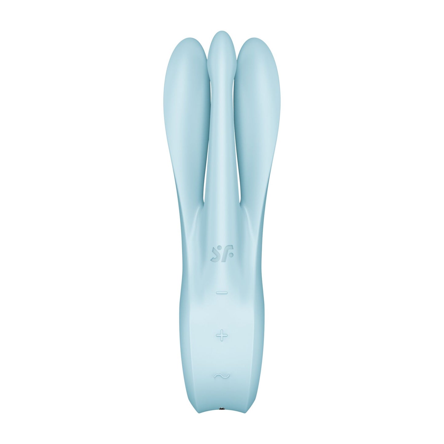 Кліторальний вібратор Satisfyer Threesome 1 Light Blue з трьома гнучкими пальчиками