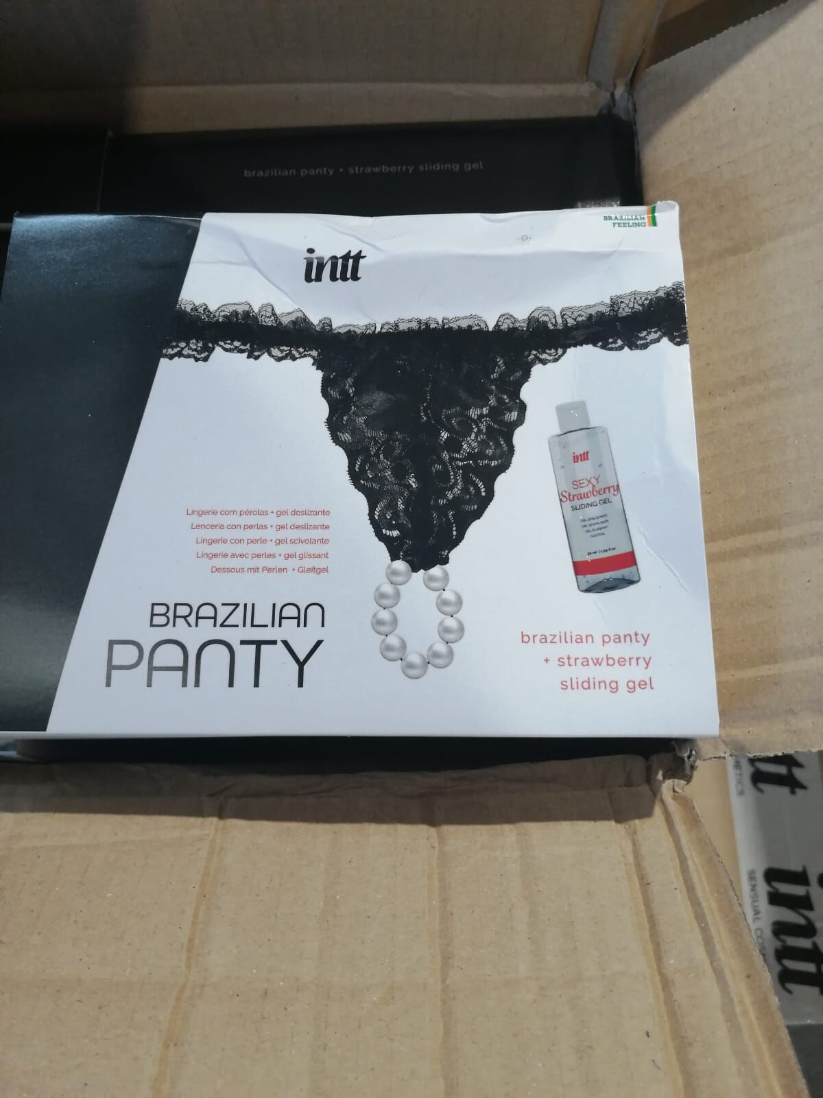 Набір Intt BRAZILIAN PANTY BLACK S-XL (м'ята упаковка!!!)