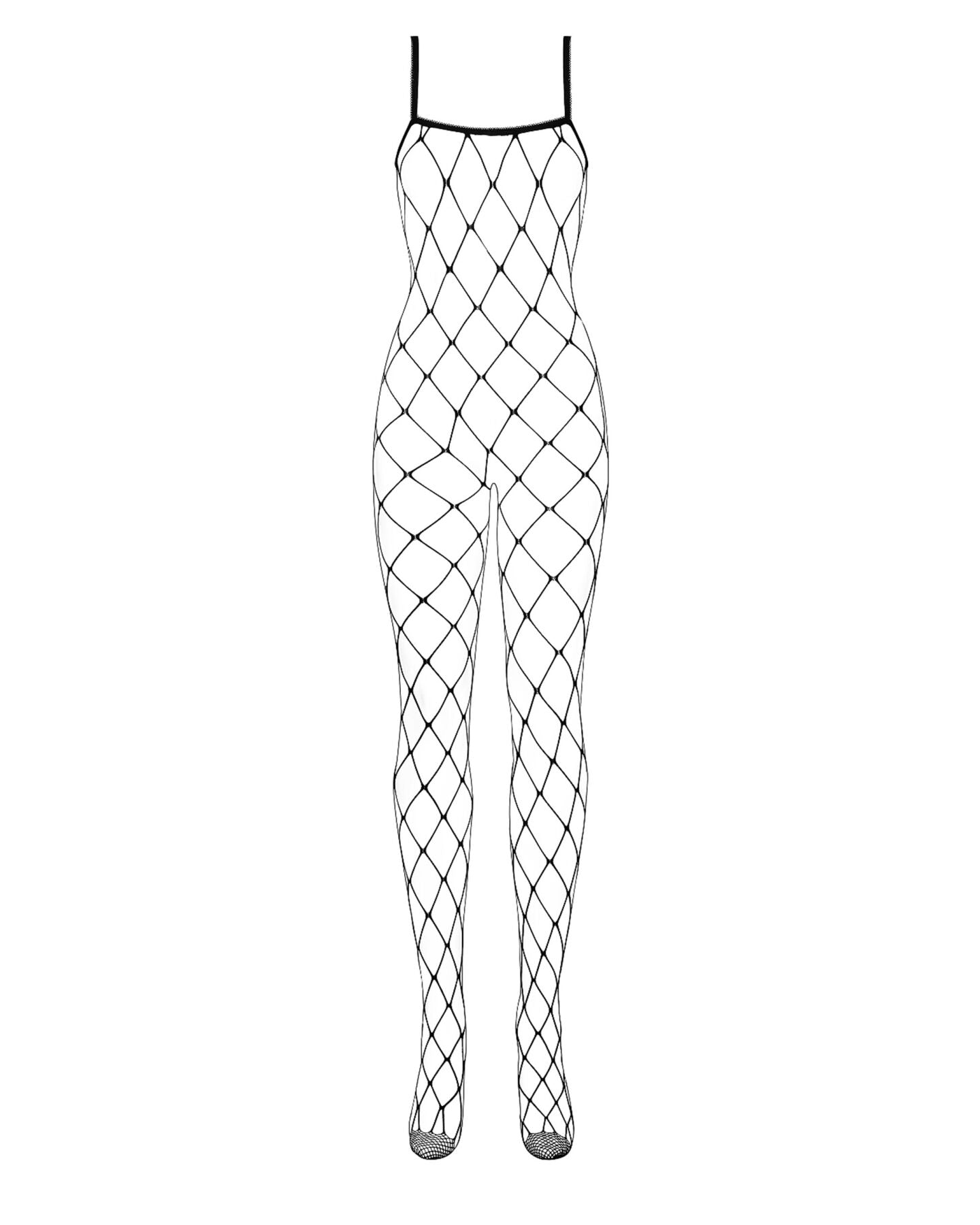 Бодістокінг з великим вічком і відкритими грудьми Obsessive Bodystocking N102 S/M/L, чорний