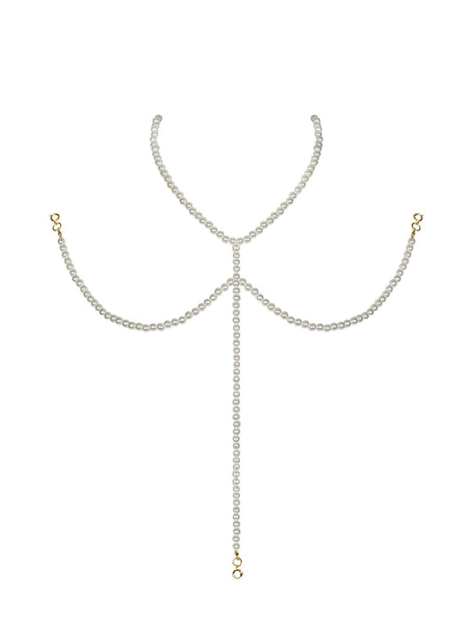 (SALE) Намисто під перлини на декольте Obsessive A757 necklace pearl