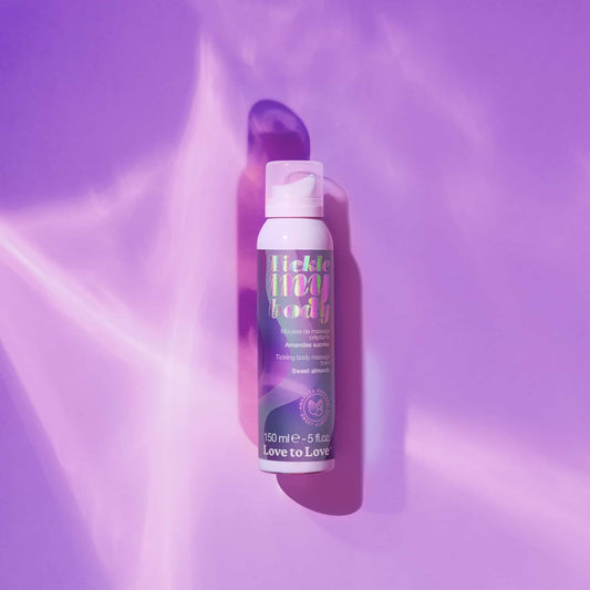 Масажна піна Love To Love Tickle my body Sweet almonds (150 мл), зволожувальна