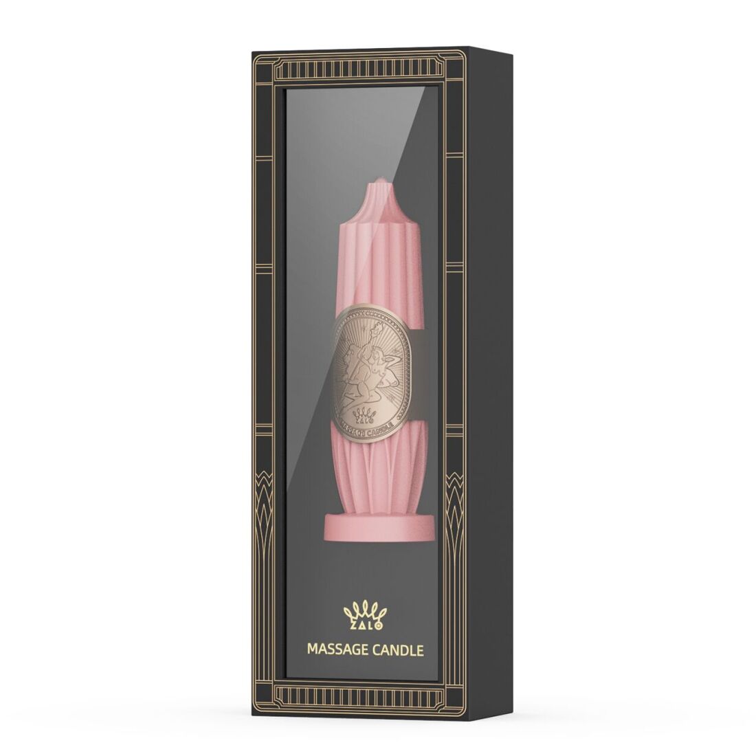 Розпродаж!!! Розкішна масажна свічка Zalo Massage Candle Pink (термін 14.04.2026)