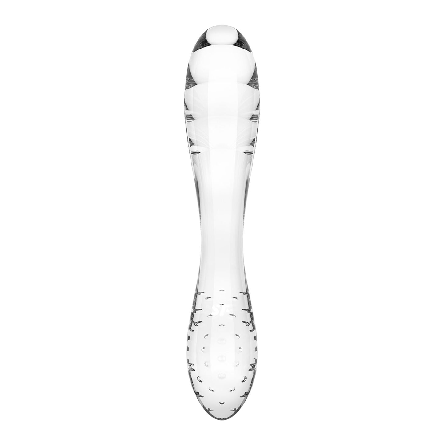 Двосторонній скляний дилдо Satisfyer Dazzling Crystal 1 Transparent, дуже міцний, без стопера