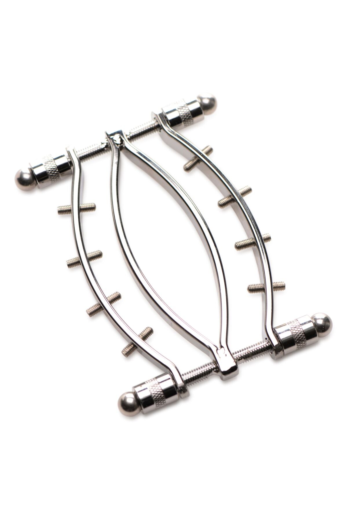 Затискач для вагіни Master Series: Spread 'Em Poker Vagina Clamp with Adjustable Pressure Screws, ши