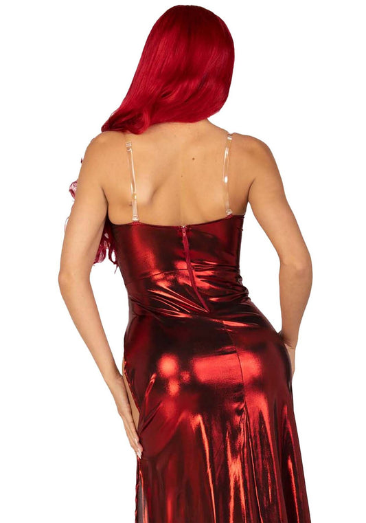 Еротична сукня Leg Avenue Shimmer bodysuit with skirt S