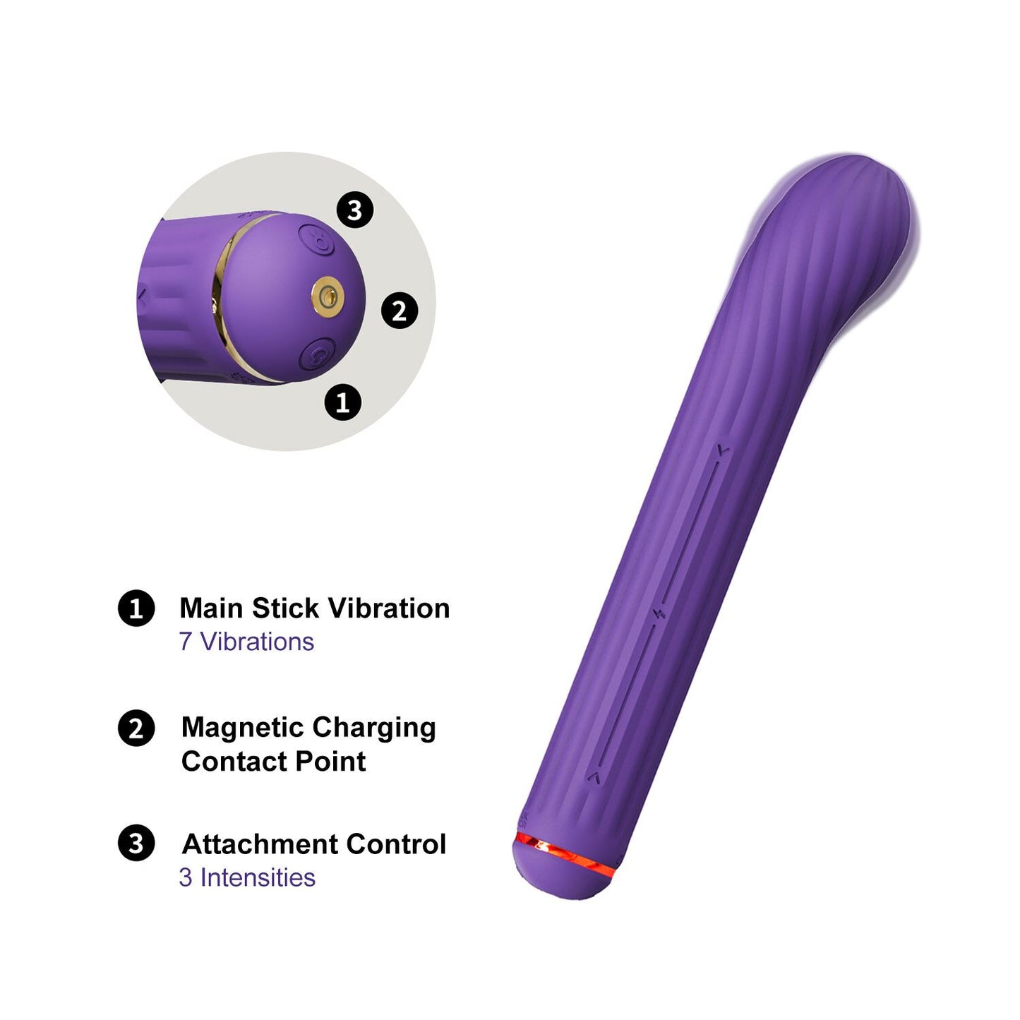 Вібратор Otouch Magic Stick S1 Plus - Purple