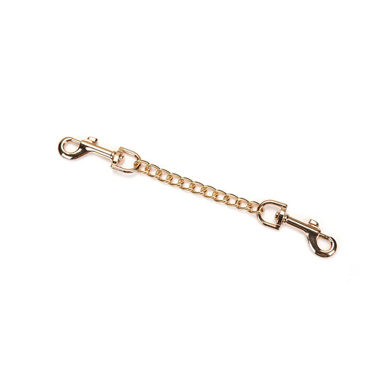 Наручники з ланцюжком Liebe Seele Black Organosilicon Wrist Cuff, екошкіра