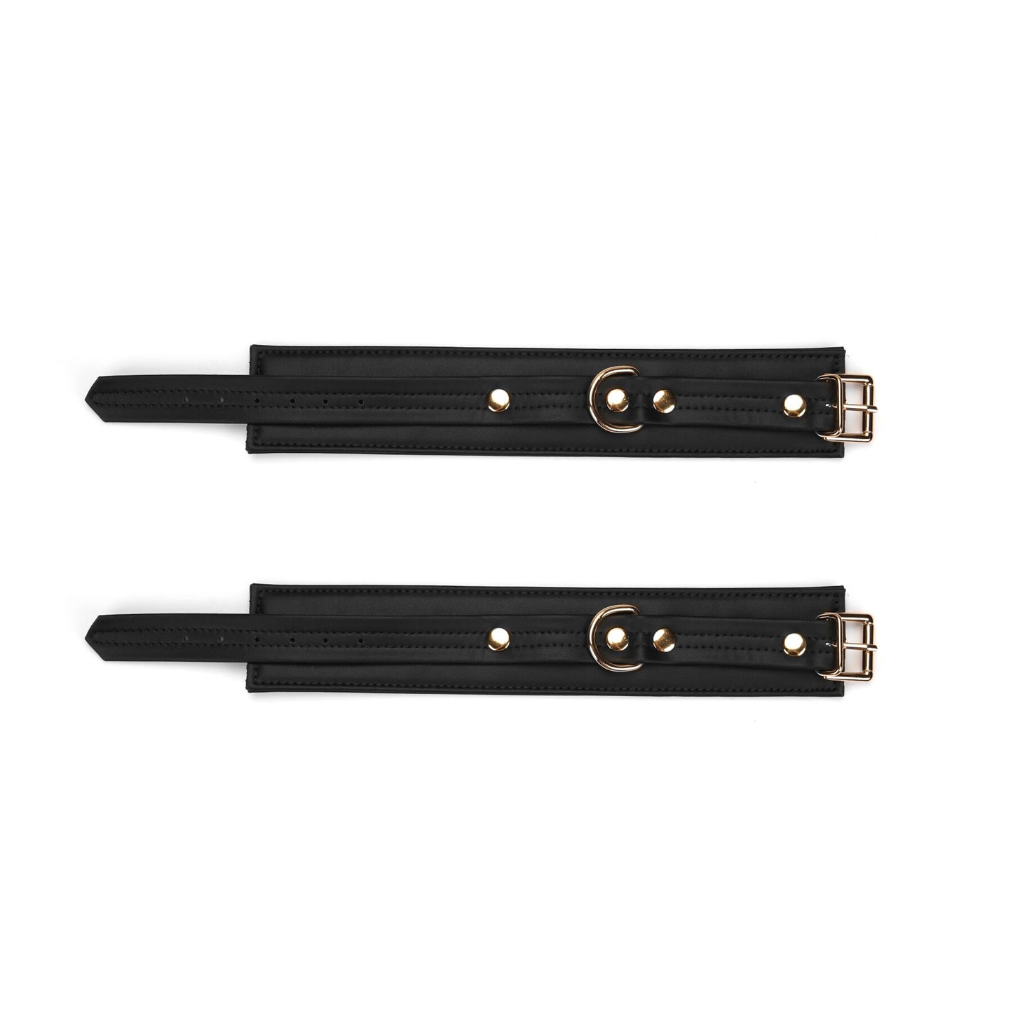 Поножі Liebe Seele Black Organosilicon Anklecuffs, екошкіра