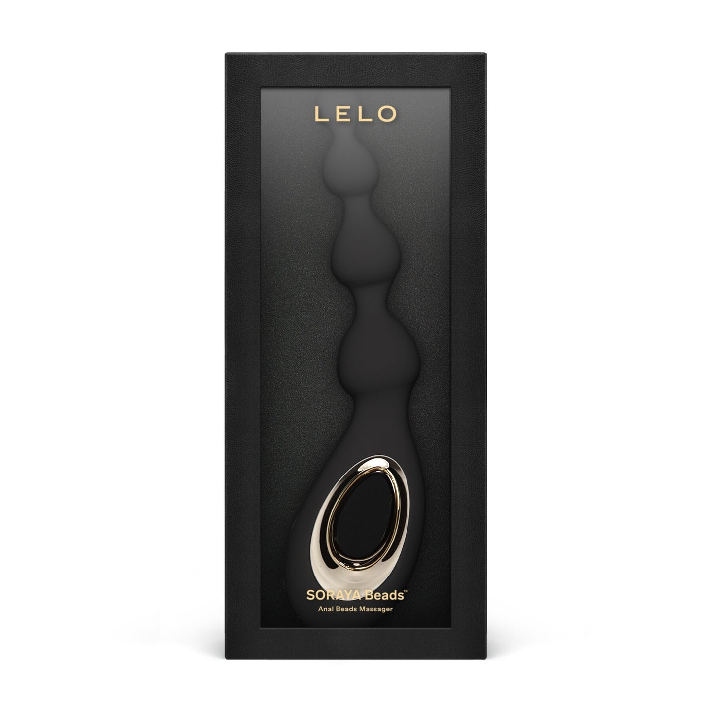 Анальне намисто з вібрацією LELO Soraya Beads Black, різний діаметр намистин, 8 режимів