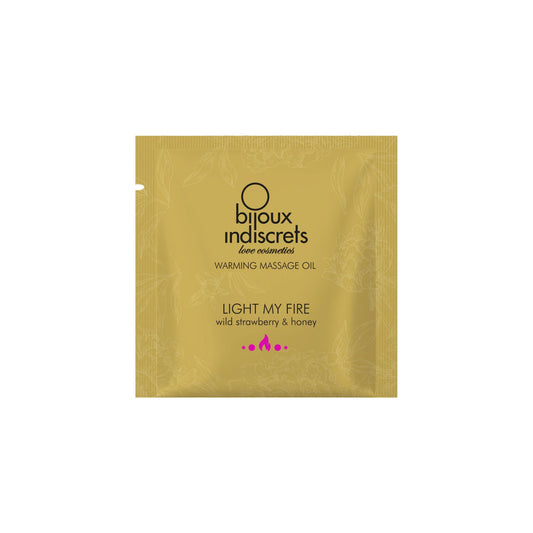 Пробник масажної олії Bijoux Indiscrets Light my Fire –  Wild Strawberry & Honey (2 мл)