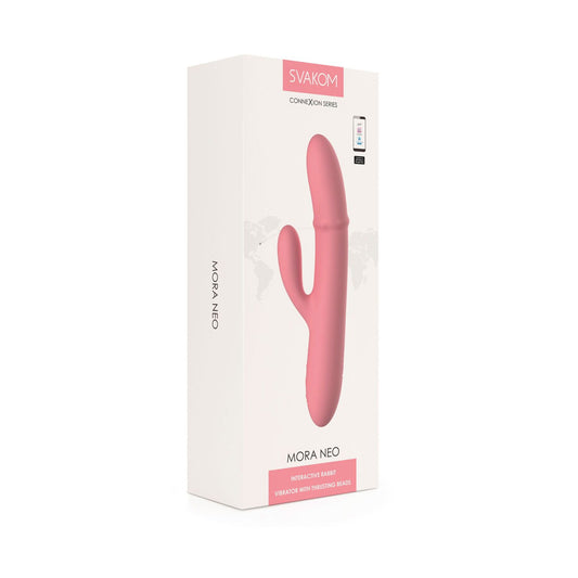 Смарт вібратор-кролик Svakom Mora Neo, 3 мотори, рухомі намистини на стовбурі