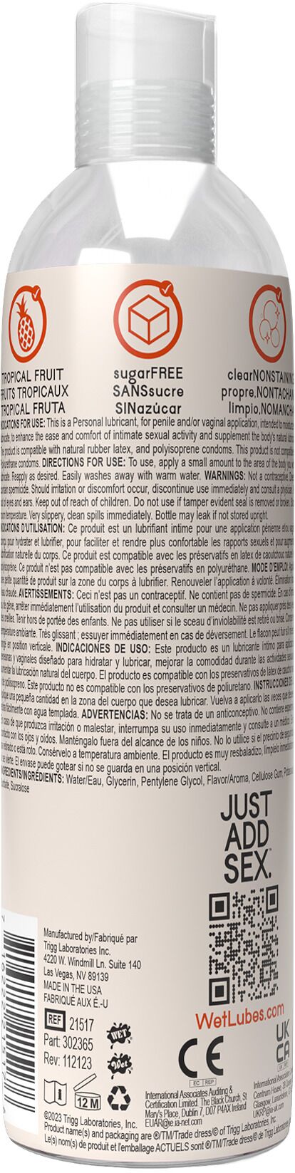 Розпродаж!!! Лубрикант на водній основі Wet Oral Play Tropical Explosion (118 мл) (термін 31.10.2025)