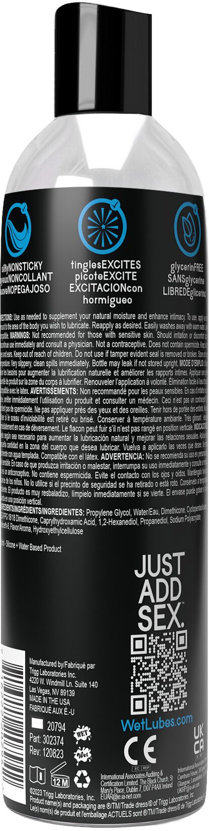 Охолоджувальний лубрикант на водно-силіконовій основі Wet Extra Sensations Tingling (118 мл)